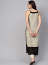 Strappy Off-White Print Kurta