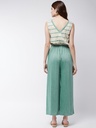 Pastel Paradise Sleeveless V-Neck Jumpsuit