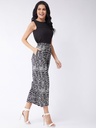Jungle Safari Sheer Yoke Sleeveless Jumpsuit