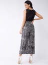Jungle Safari Sheer Yoke Sleeveless Jumpsuit
