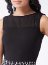 Jungle Safari Sheer Yoke Sleeveless Jumpsuit