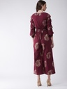 Maroon Foil Glam Jumpsuit