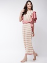 Pastel Stripe Ruffle Top & Pants