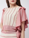 Pastel Stripe Ruffle Top & Pants