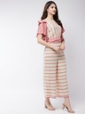 Pastel Stripe Ruffle Top & Pants