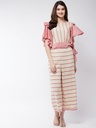 Pastel Stripe Ruffle Top & Pants