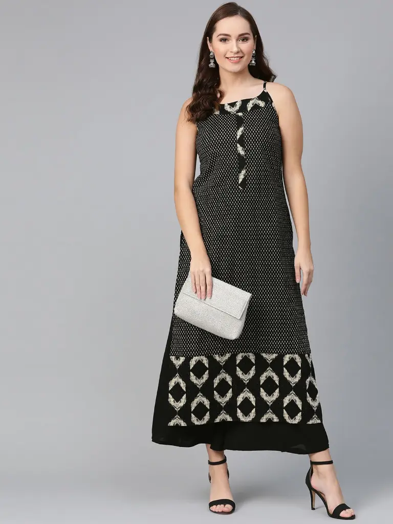 Sleeveless Black Printed Long Kurta2.webp