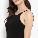 Incut Fitted Solid Midi Dress