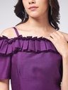 Shoulder Detailed Fitted Dress