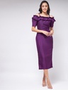 Shoulder Detailed Fitted Dress