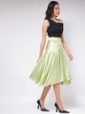 Flared Skirt Set with Stylish Crop Top