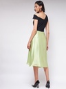 Flared Skirt Set with Stylish Crop Top