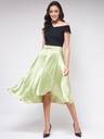 Flared Skirt Set with Stylish Crop Top