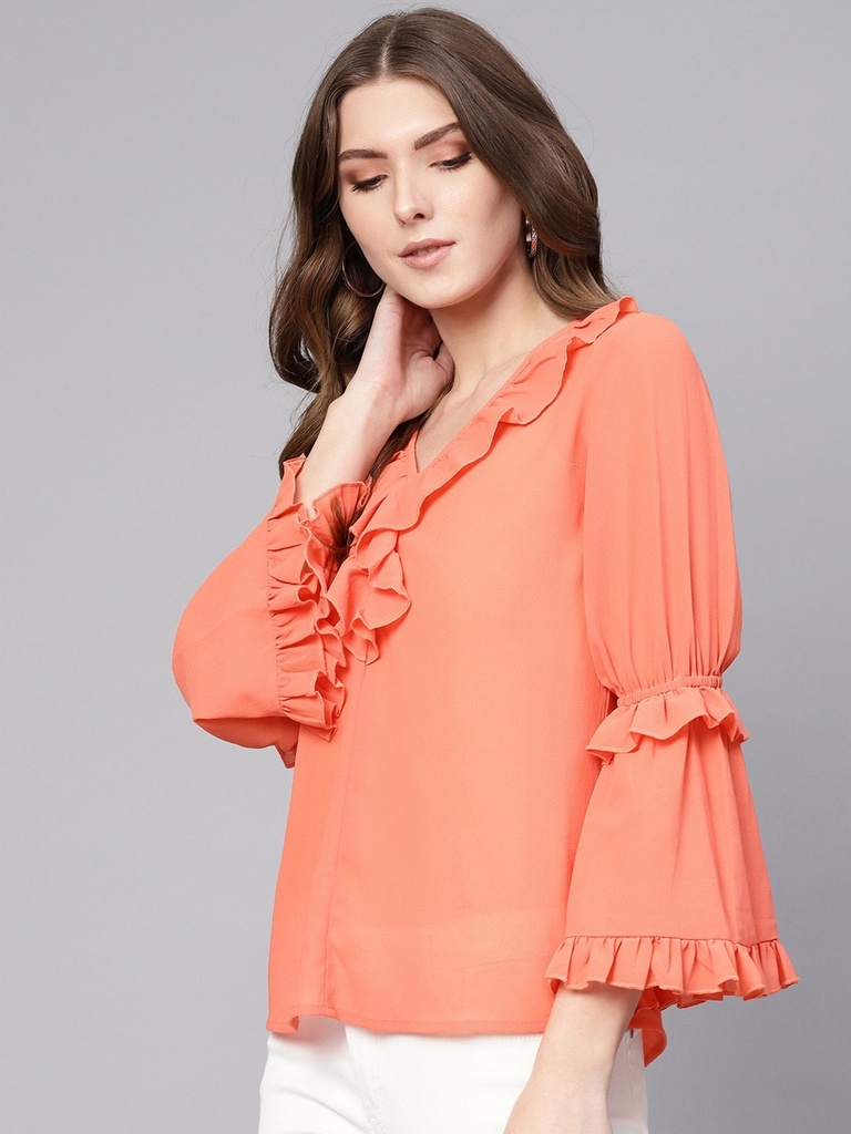 Top with Linear Frill