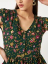 Peplum Top with Floral Print