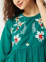 Embroidered Folral Printed Sheer Top