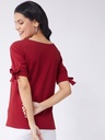 Tie-Up Sleeve Solid Top