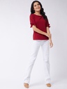 Tie-Up Sleeve Solid Top