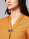 Top with Front Brooch