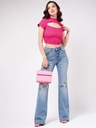 Front Cut-Out Crop Top