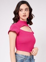 Front Cut-Out Crop Top