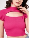 Front Cut-Out Crop Top