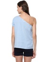 One-Shoulder Chambray Top
