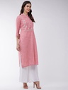 Chambray Yoke Embroidered Design Kurta