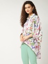 Loose Fit Floral Shirt Top
