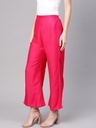 Flamingo Pink Solid Palazzo