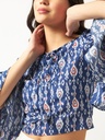 Ikat Bell Sleeves Top for Women