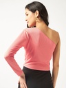 One-Shoulder Rib Top