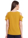 Cold-Shoulder Flared Top