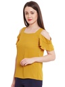 Cold-Shoulder Flared Top