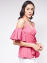 Overlap Cold-Shoulder Top
