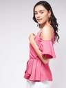 Overlap Cold-Shoulder Top