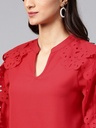 Laser Cut Sleeve Top