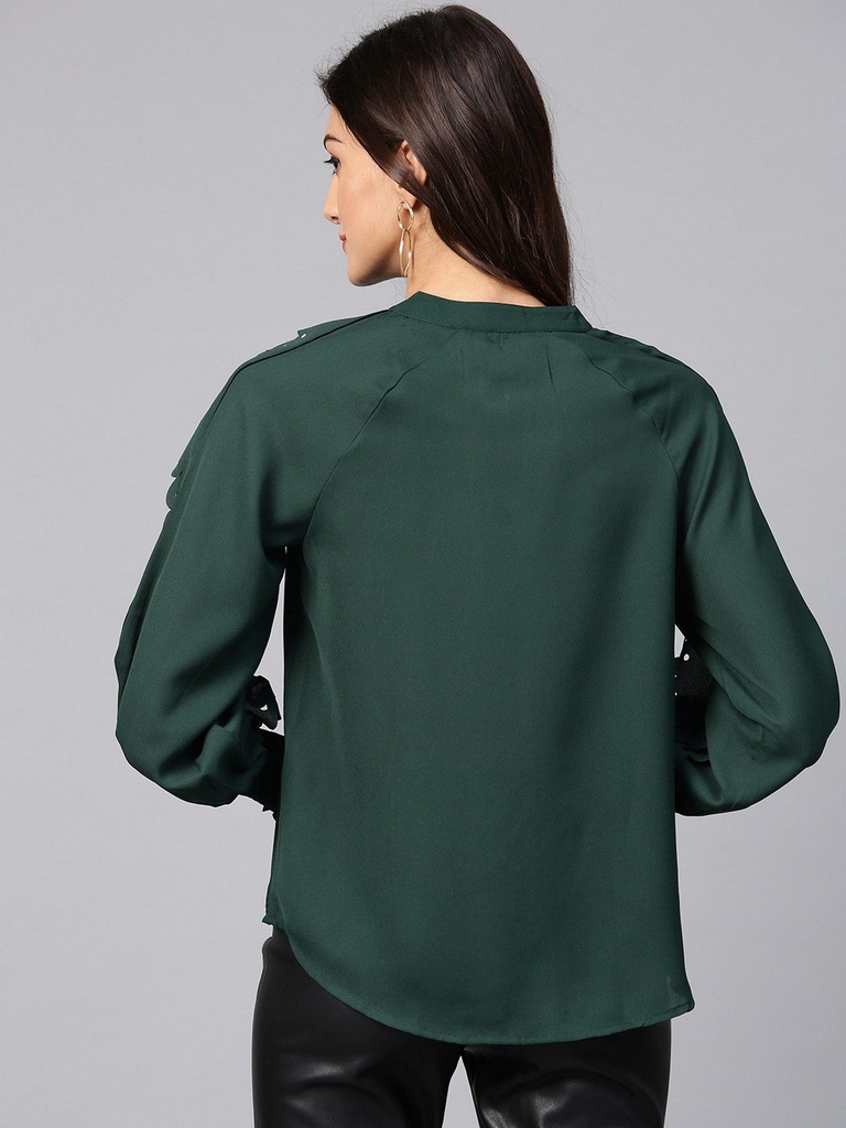 Laser Cut Sleeve Top