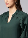 Laser Cut Sleeve Top