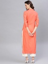 Straight Fit Princess Embroidery Kurta