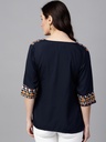 Printed Yoke Top