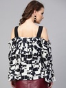 Abstract Print Top for Women