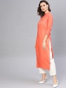 Straight Fit Princess Embroidery Kurta
