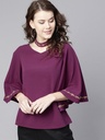 Choker Neck Embroidered Top