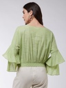 Chambray Bell Sleeve Top