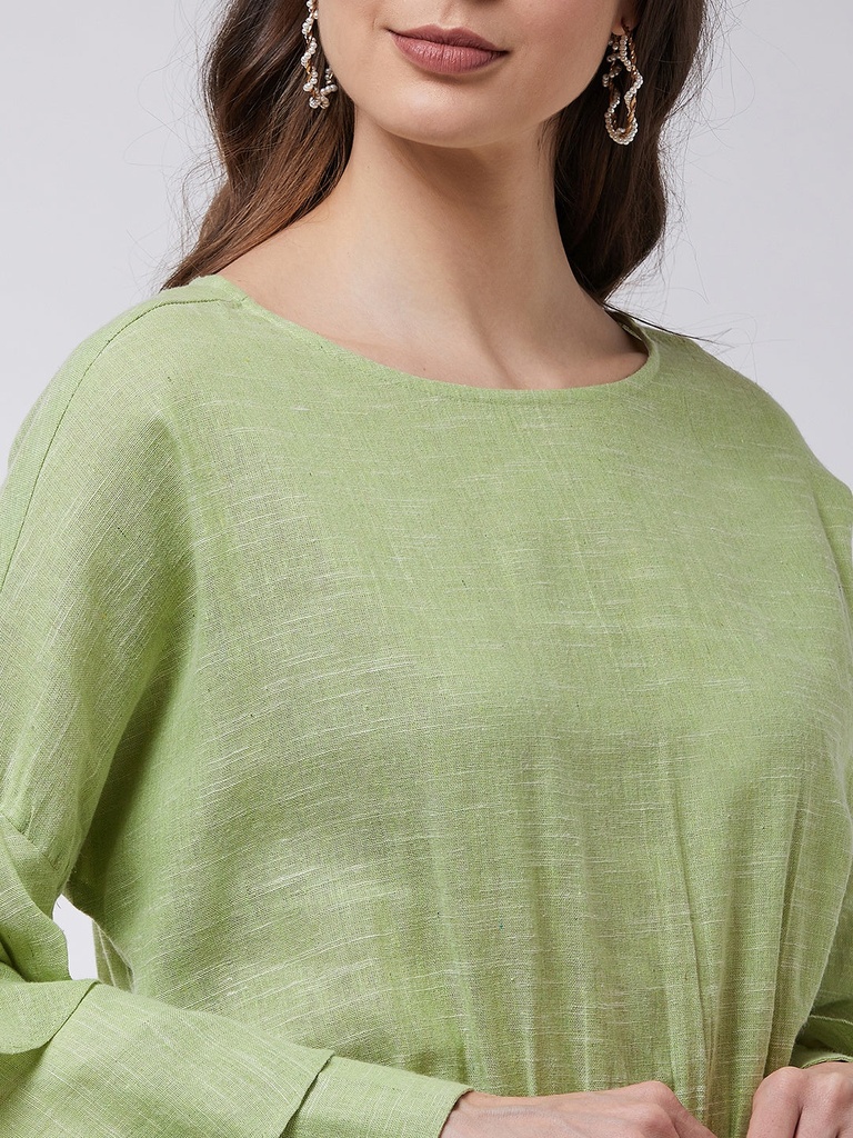 Chambray Bell Sleeve Top