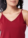 Red Strappy Bralette Crop Top