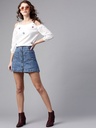 Embellished Cold-Shoulder Top