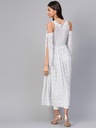 Assorted Cold-Shoulder Print Kurta