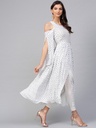 Assorted Cold-Shoulder Print Kurta